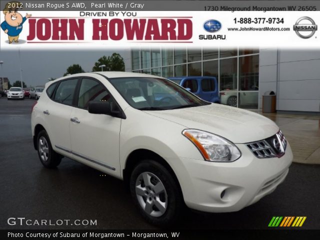 2012 Nissan Rogue S AWD in Pearl White