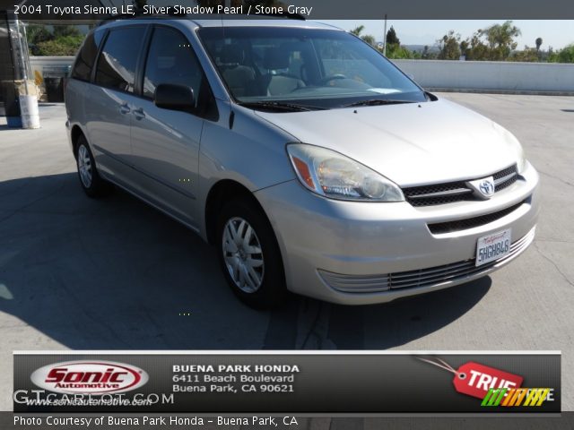 2004 Toyota Sienna LE in Silver Shadow Pearl