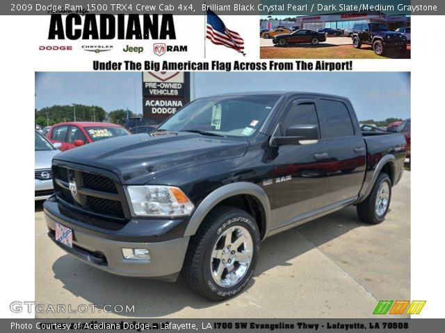 2009 Dodge Ram 1500 TRX4 Crew Cab 4x4 in Brilliant Black Crystal Pearl