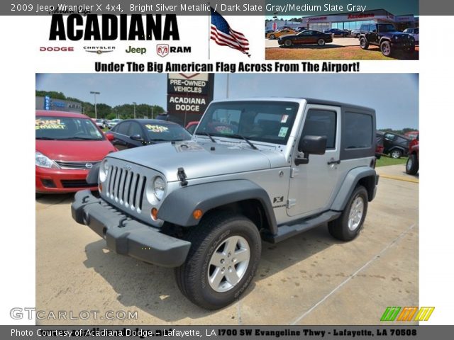2009 Jeep Wrangler X 4x4 in Bright Silver Metallic