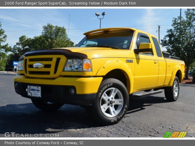 2006 Ford Ranger Sport SuperCab in Screaming Yellow