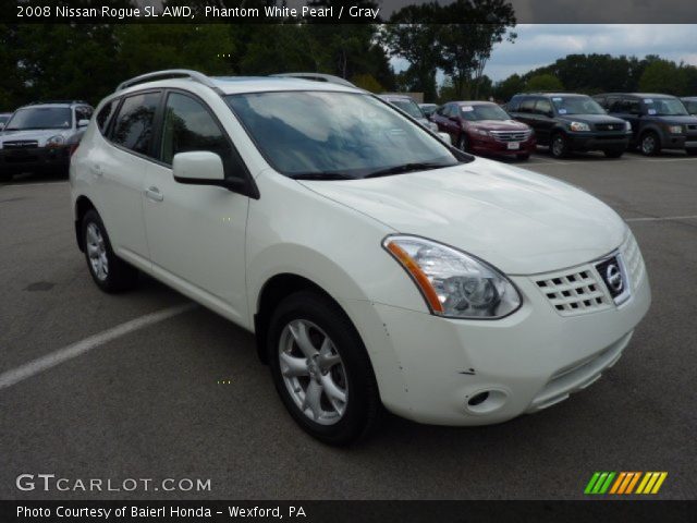 2008 Nissan Rogue SL AWD in Phantom White Pearl