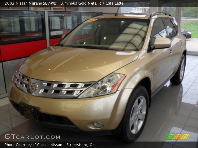2003 Nissan Murano SL AWD in Luminous Gold Metallic