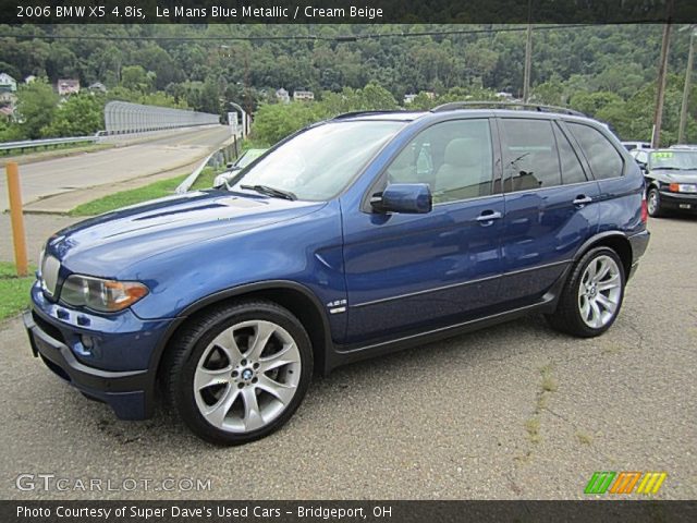 2006 BMW X5 4.8is in Le Mans Blue Metallic