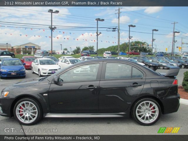 2012 Mitsubishi Lancer Evolution GSR in Phantom Black