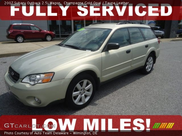 2007 Subaru Outback 2.5i Wagon in Champagne Gold Opal