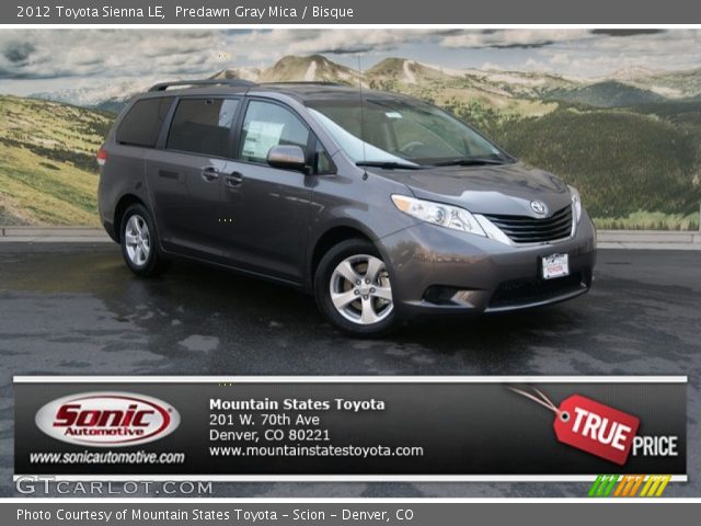 2012 Toyota Sienna LE in Predawn Gray Mica