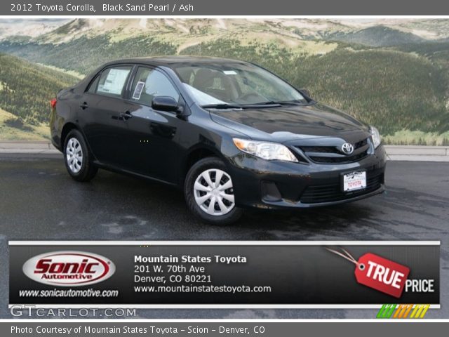 2012 Toyota Corolla  in Black Sand Pearl