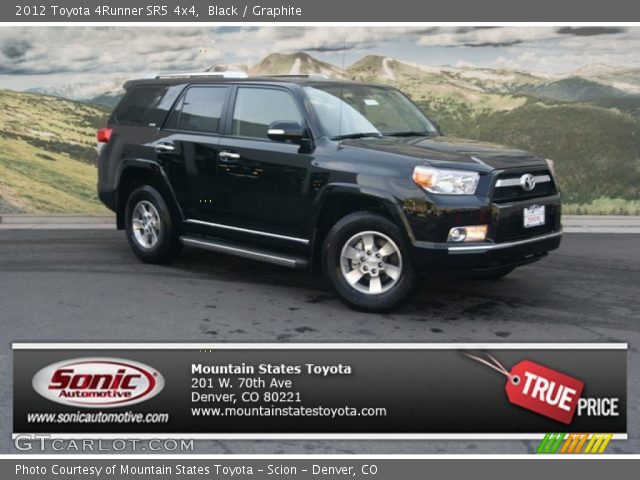 2012 Toyota 4Runner SR5 4x4 in Black