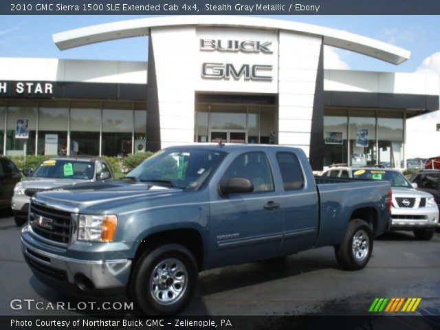 2010 GMC Sierra 1500 SLE Extended Cab 4x4 in Stealth Gray Metallic