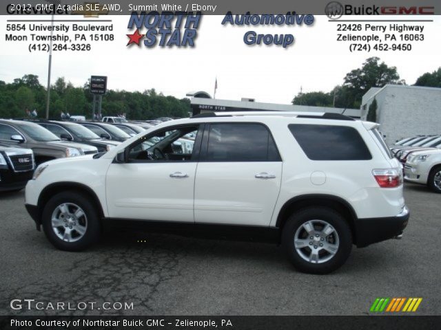 2012 GMC Acadia SLE AWD in Summit White