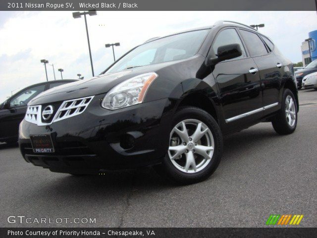2011 Nissan Rogue SV in Wicked Black