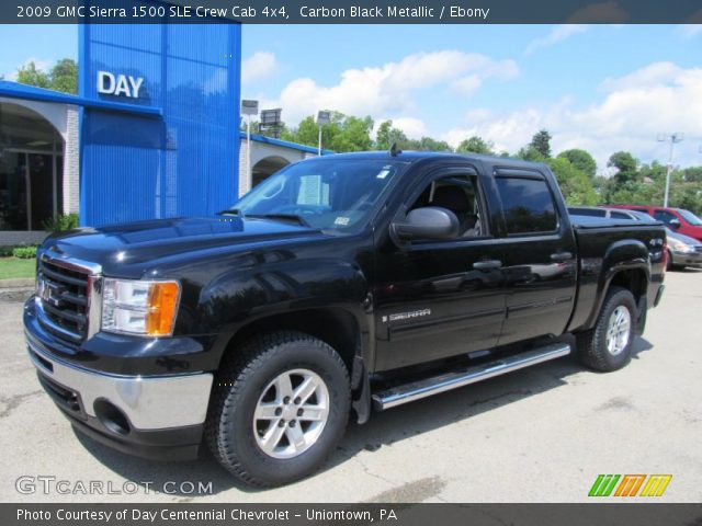 2009 GMC Sierra 1500 SLE Crew Cab 4x4 in Carbon Black Metallic