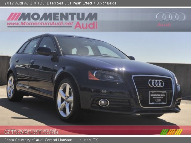 2012 Audi A3 2.0 TDI in Deep Sea Blue Pearl Effect