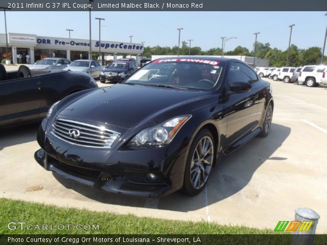 2011 Infiniti G 37 IPL Coupe in Limited Malbec Black