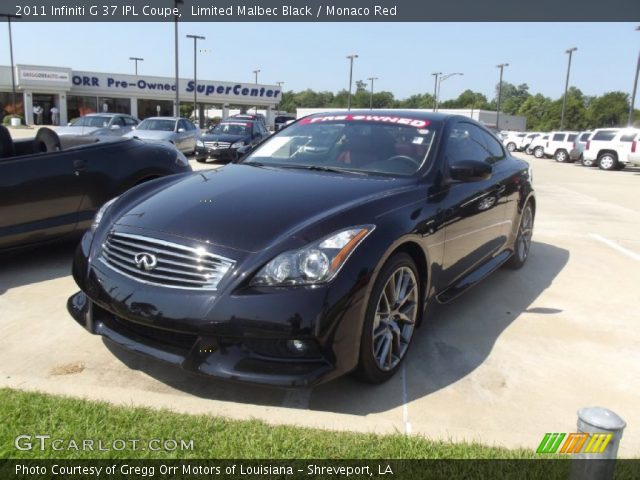 2011 Infiniti G 37 IPL Coupe in Limited Malbec Black
