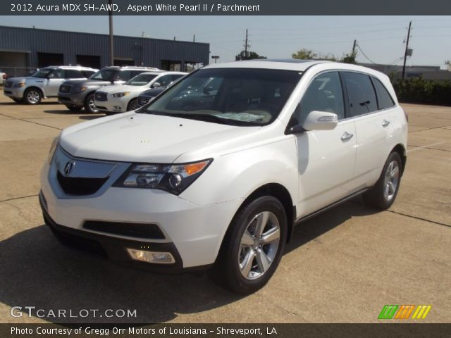 2012 Acura MDX SH-AWD in Aspen White Pearl II