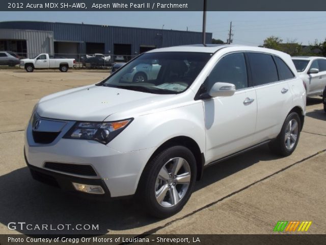 2012 Acura MDX SH-AWD in Aspen White Pearl II