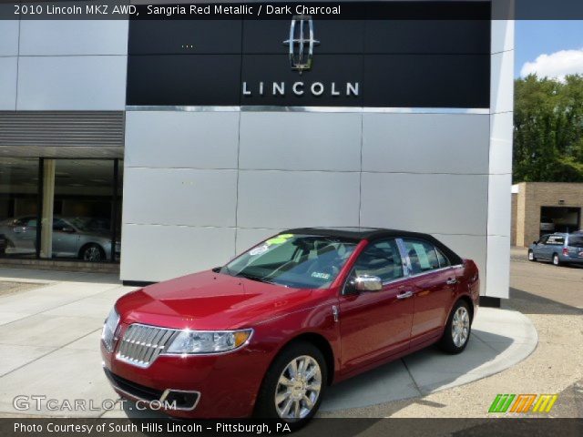 2010 Lincoln MKZ AWD in Sangria Red Metallic