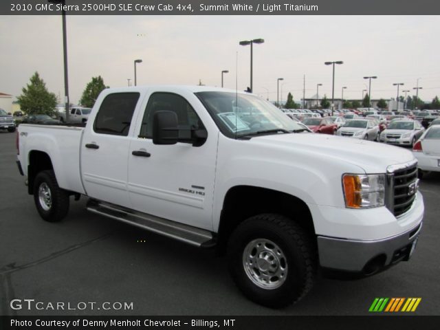 2010 GMC Sierra 2500HD SLE Crew Cab 4x4 in Summit White