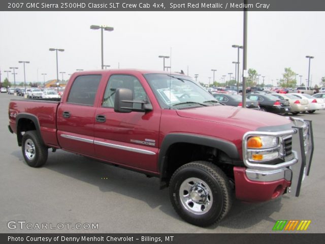 2007 GMC Sierra 2500HD Classic SLT Crew Cab 4x4 in Sport Red Metallic