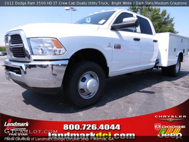 2012 Dodge Ram 3500 HD ST Crew Cab Dually Utility Truck in Bright White