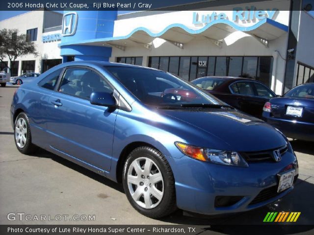 2006 Honda Civic LX Coupe in Fiji Blue Pearl