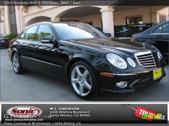 2009 Mercedes-Benz E 350 Sedan in Black