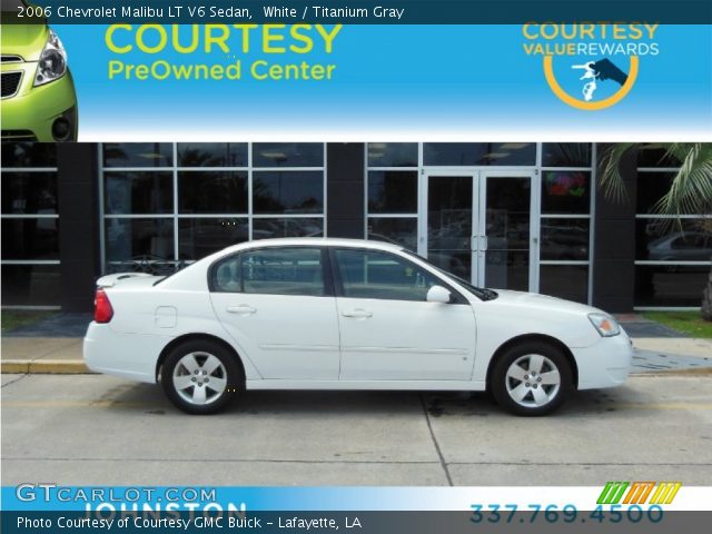 2006 Chevrolet Malibu LT V6 Sedan in White