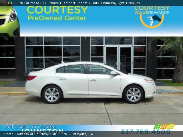 2010 Buick LaCrosse CXL in White Diamond Tricoat