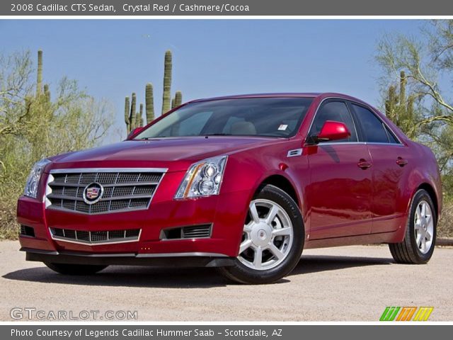 2008 Cadillac CTS Sedan in Crystal Red
