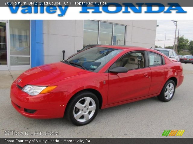 2006 Saturn ION 2 Quad Coupe in Chili Pepper Red