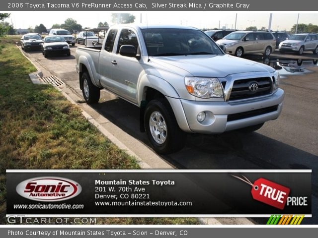 2006 Toyota Tacoma V6 PreRunner Access Cab in Silver Streak Mica