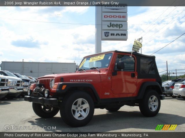 2006 Jeep Wrangler Rubicon 4x4 in Impact Orange