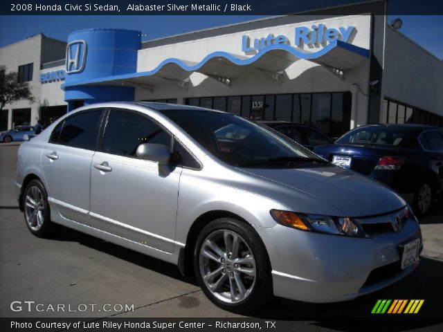 2008 Honda Civic Si Sedan in Alabaster Silver Metallic