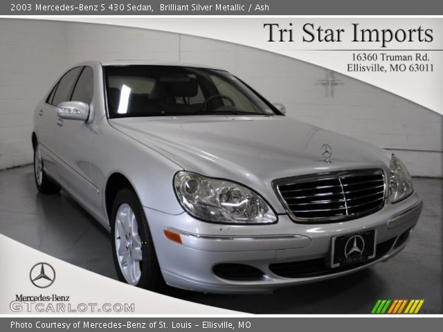 2003 Mercedes-Benz S 430 Sedan in Brilliant Silver Metallic