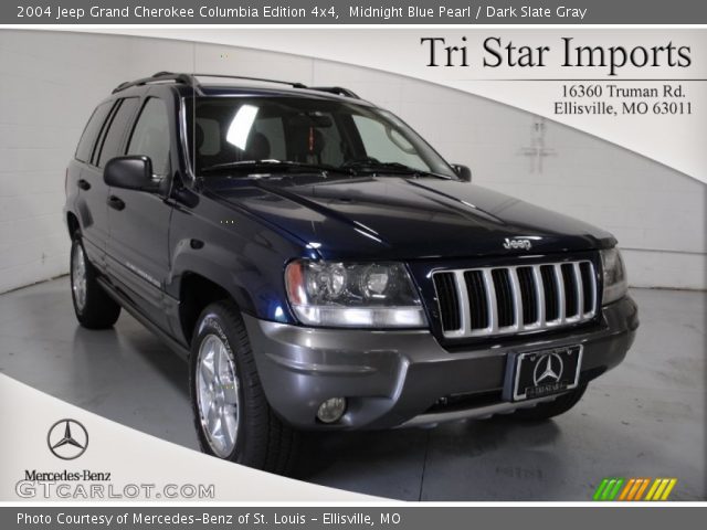 2004 Jeep Grand Cherokee Columbia Edition 4x4 in Midnight Blue Pearl