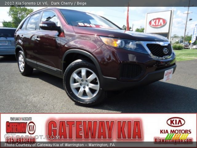 2012 Kia Sorento LX V6 in Dark Cherry