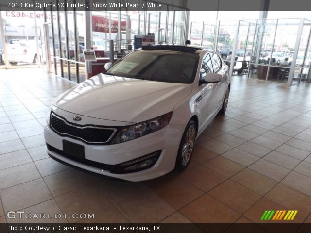 2013 Kia Optima SX Limited in Snow White Pearl