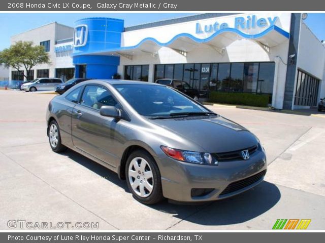 2008 Honda Civic LX Coupe in Galaxy Gray Metallic