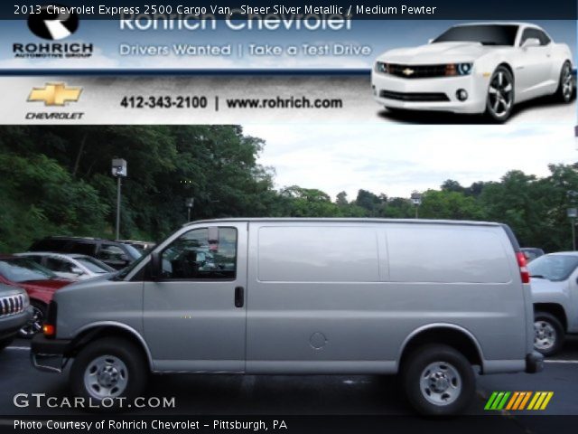 2013 Chevrolet Express 2500 Cargo Van in Sheer Silver Metallic