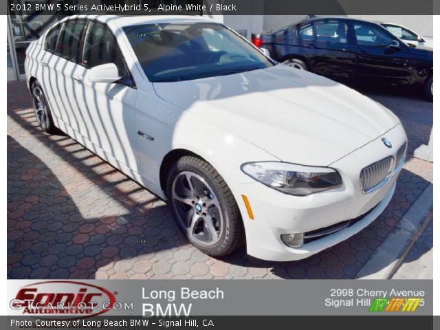 2012 BMW 5 Series ActiveHybrid 5 in Alpine White