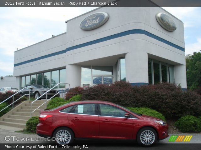 2013 Ford Focus Titanium Sedan in Ruby Red