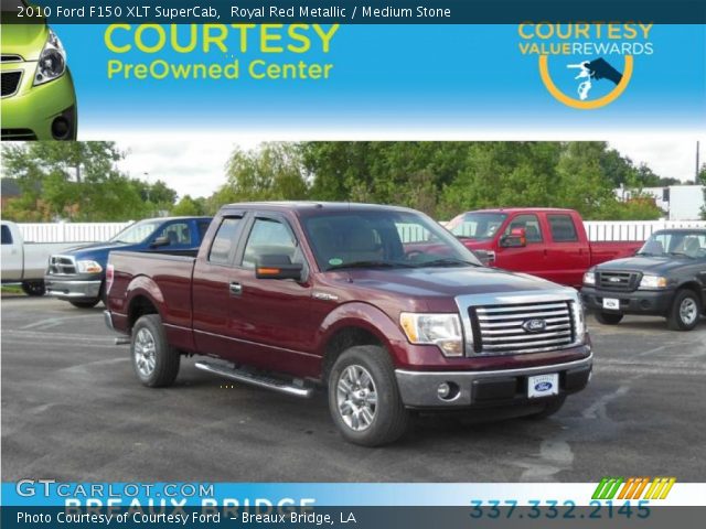 2010 Ford F150 XLT SuperCab in Royal Red Metallic