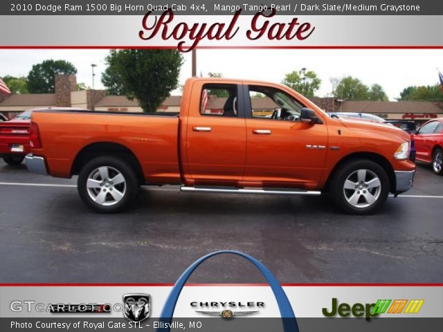 2010 Dodge Ram 1500 Big Horn Quad Cab 4x4 in Mango Tango Pearl