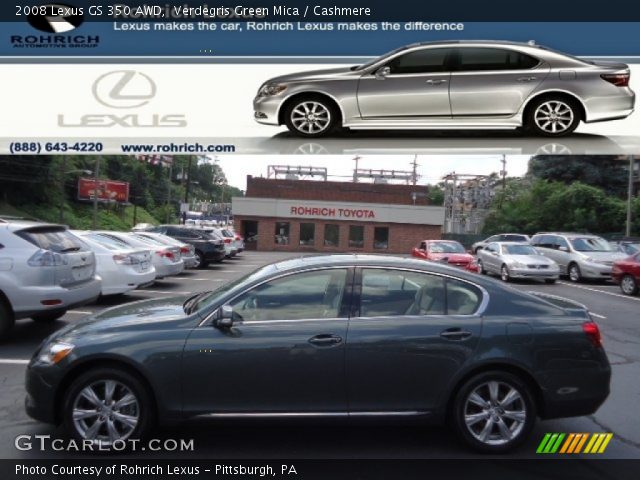 2008 Lexus GS 350 AWD in Verdegris Green Mica