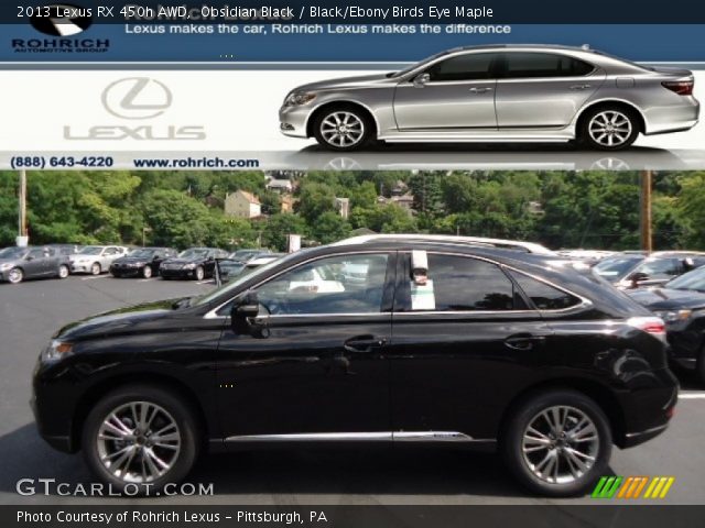 2013 Lexus RX 450h AWD in Obsidian Black