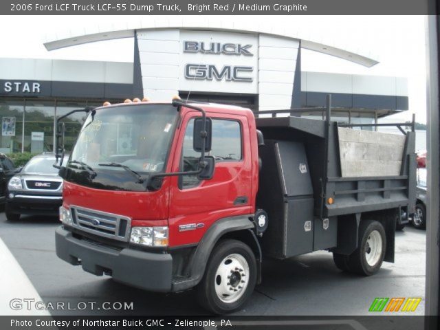 2006 Ford LCF Truck LCF-55 Dump Truck in Bright Red