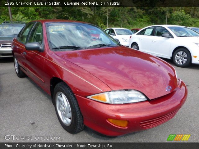 1999 Chevrolet Cavalier Sedan in Cayenne Red Metallic