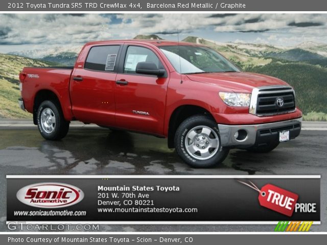 2012 Toyota Tundra SR5 TRD CrewMax 4x4 in Barcelona Red Metallic